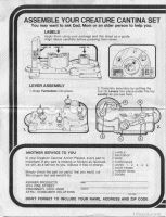 Cantina Instruction Sheet